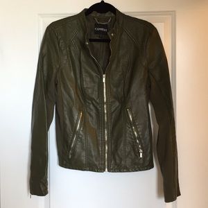 Express vegan leather jacket